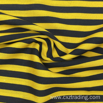Breathable Garments Striped Printed Pure Rayon Cloth